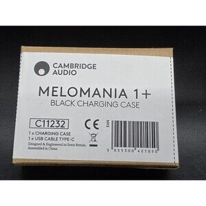 Cambridge Audio Melomania 1+ Black Charging Case + USB Type C Cable New In Box